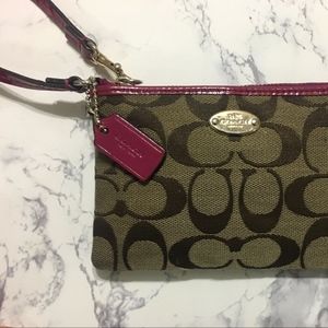 Coach Signature Wristlet
